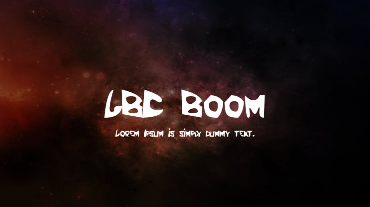 LBC Boom Font