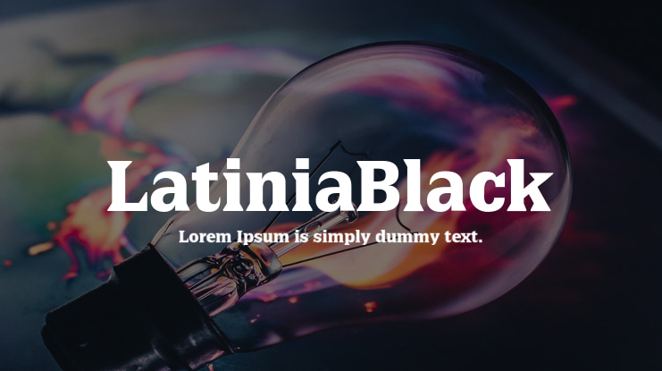 LatiniaBlack Font
