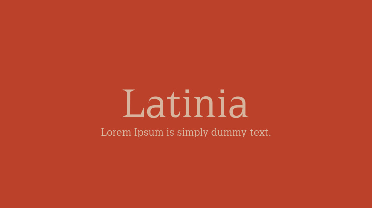 Latinia Font