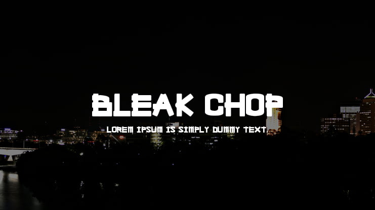 Bleak Chop Font