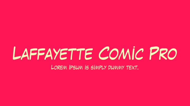 Laffayette Comic Pro Font