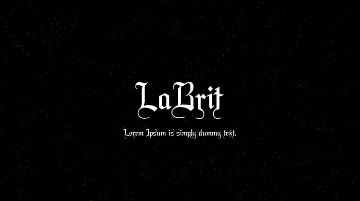 LaBrit Font