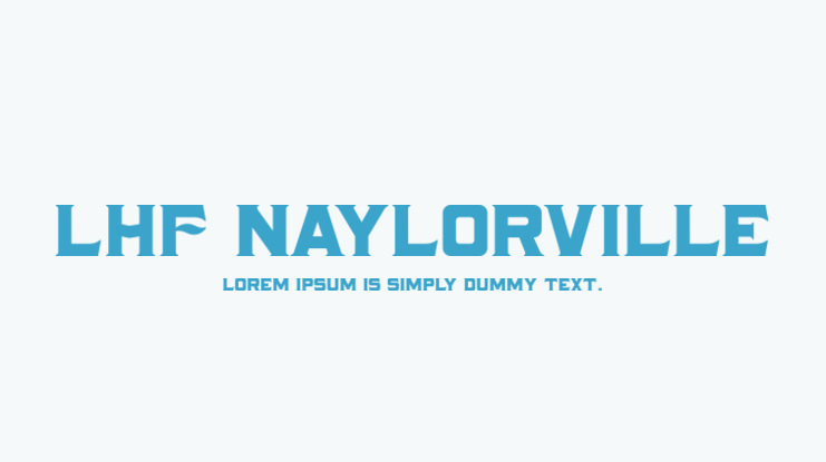 LHF Naylorville Font