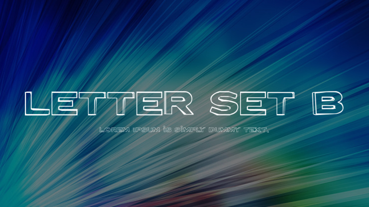 Letter Set B Font