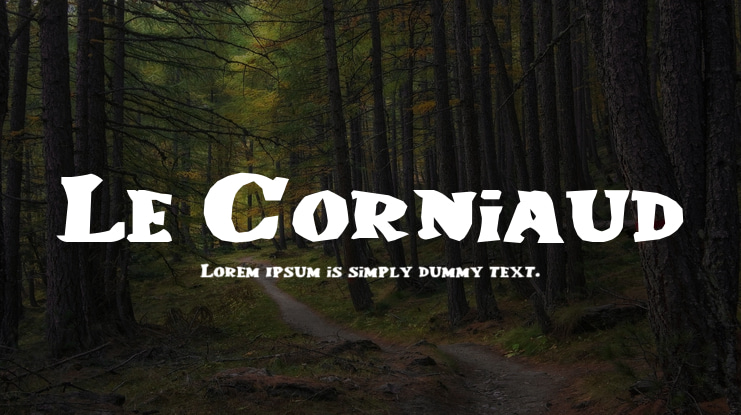 Le Corniaud Font