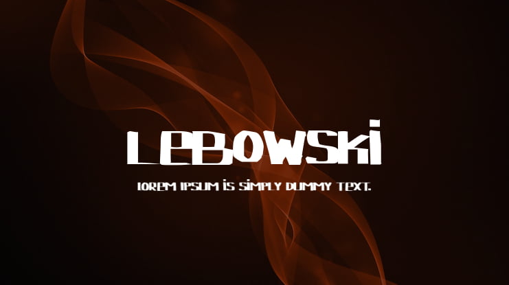 Lebowski Font