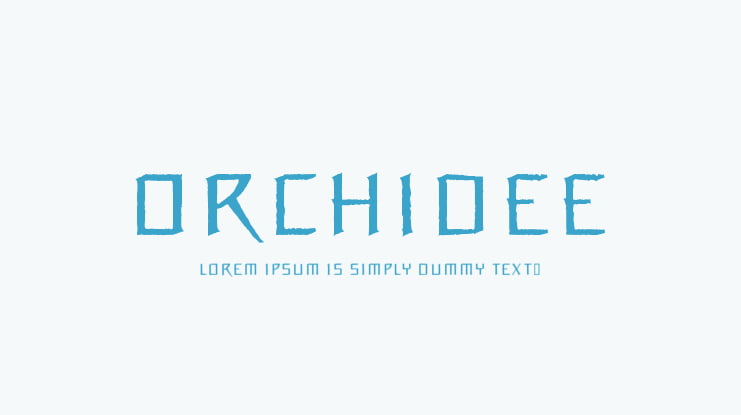 Orchidee Font Family