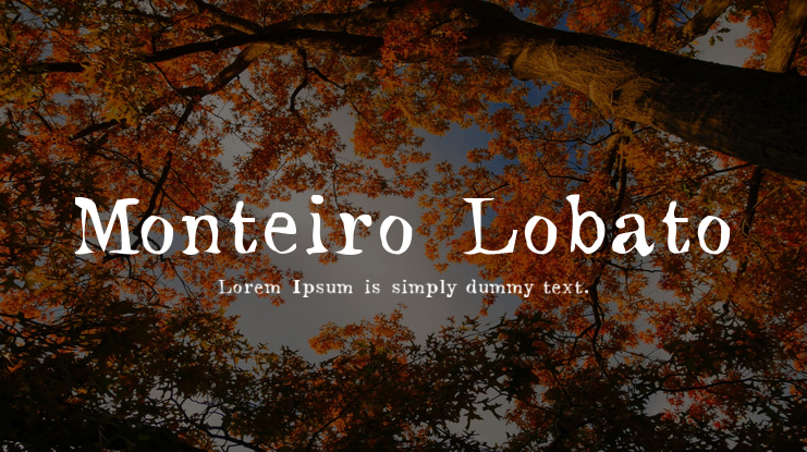 Monteiro Lobato Font