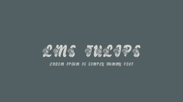 LMS Tulips Font