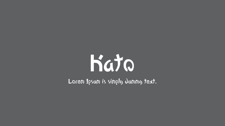 Kato Font Family