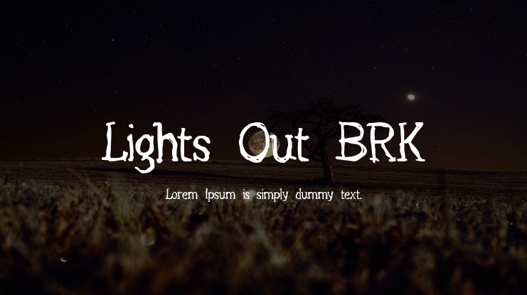 Lights Out BRK Font