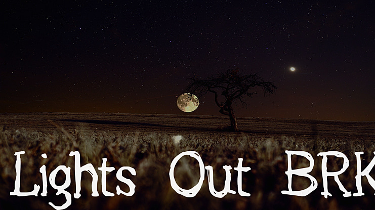 Lights Out BRK Font