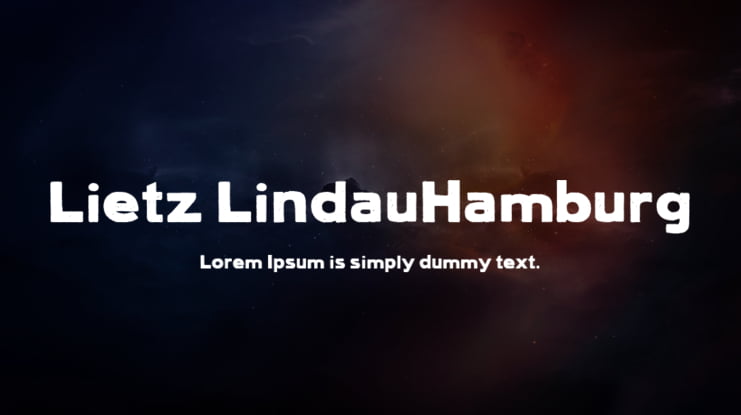 Lietz LindauHamburg Font