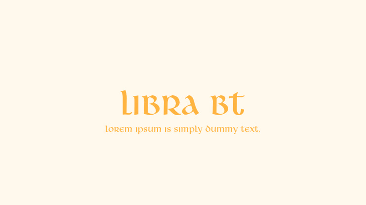 Libra BT Font