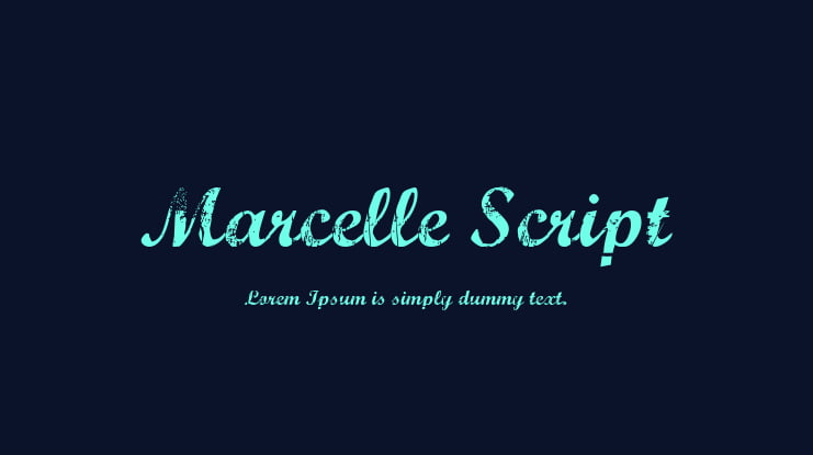 Marcelle Script Font