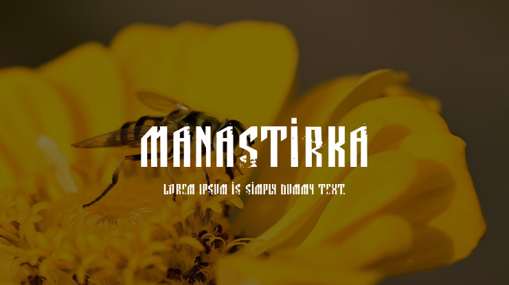 Manastirka Font