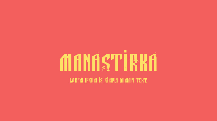 Manastirka Font