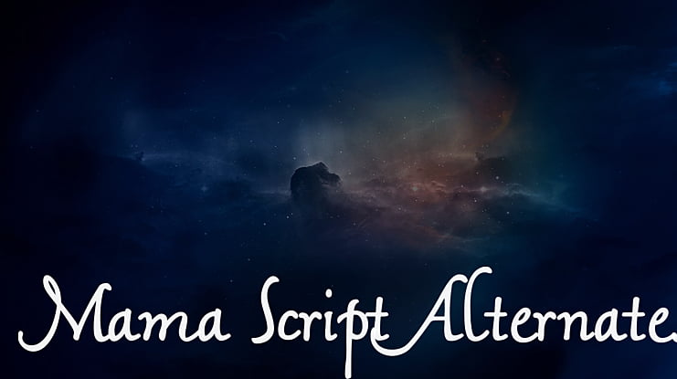 Mama Script Alternates Font
