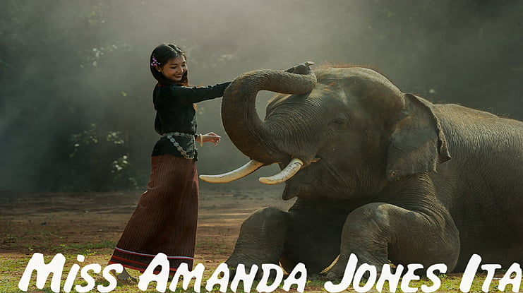 Miss Amanda Jones Ital Font