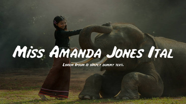 Miss Amanda Jones Ital Font