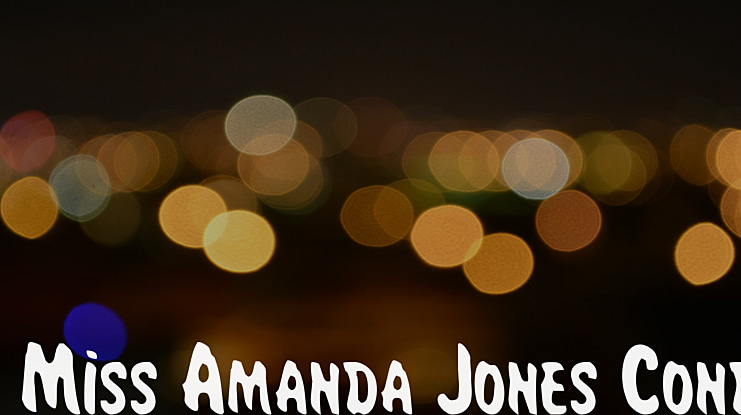 Miss Amanda Jones Cond Font
