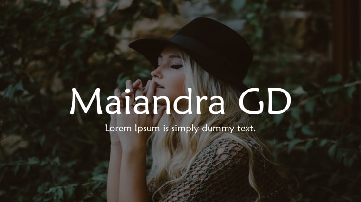 Maiandra GD Font