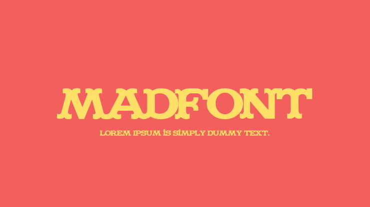 MADFONT Font