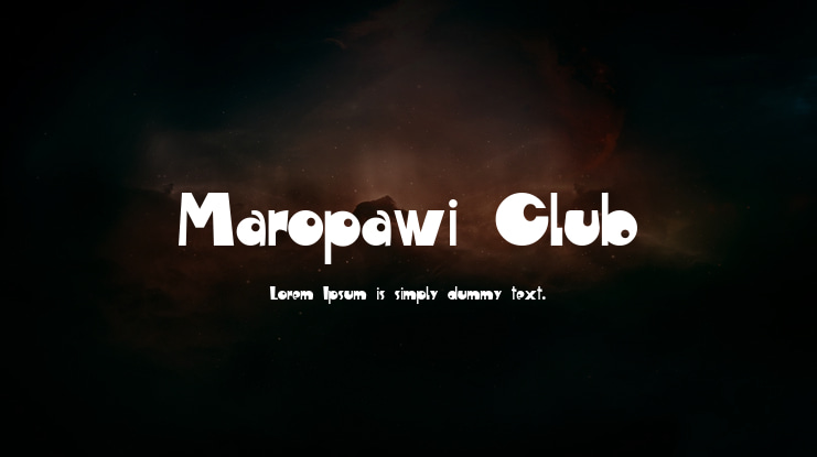 Maropawi Club Font