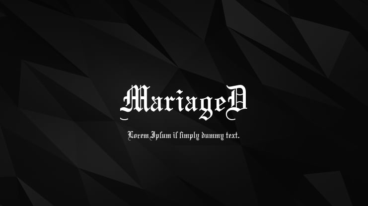 MariageD Font