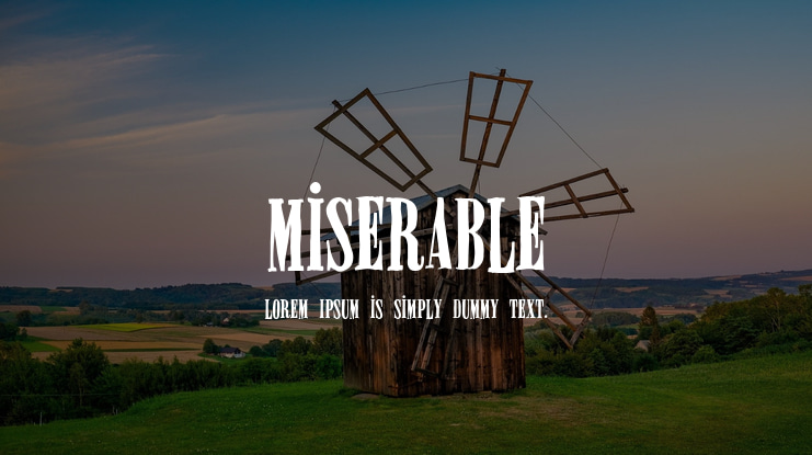 Miserable Font