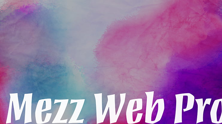 Mezz Web Pro Font