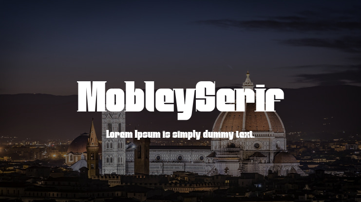 MobleySerif Font
