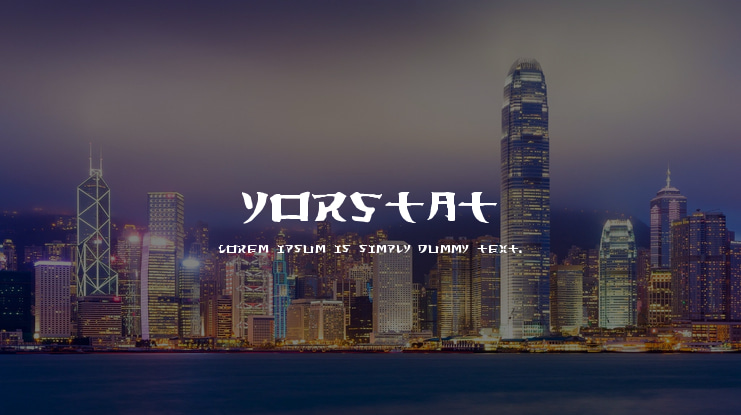 Yorstat Font