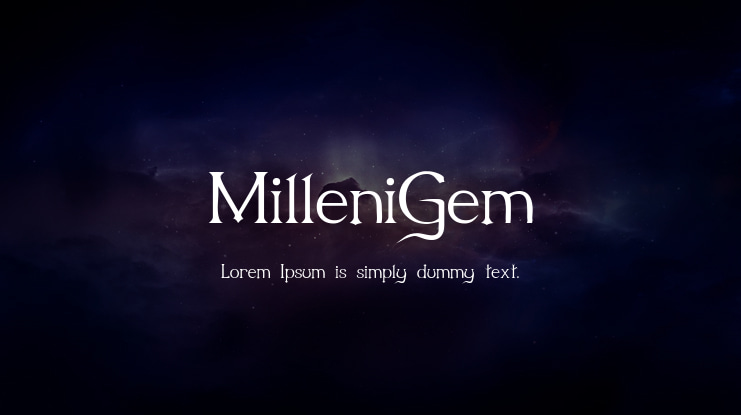 MilleniGem Font