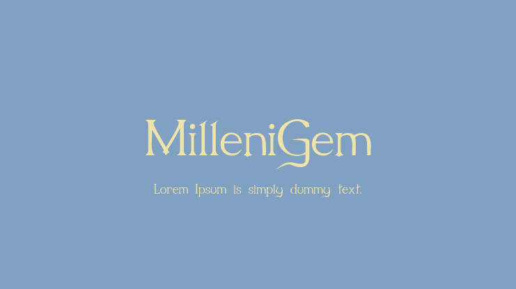 MilleniGem Font