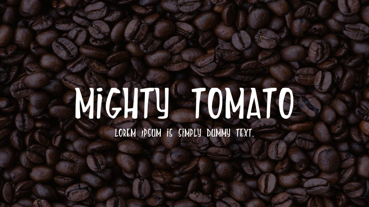 Mighty Tomato Font