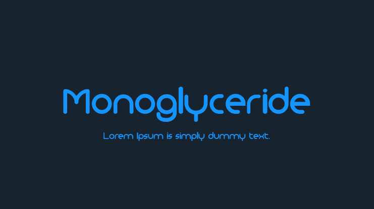Monoglyceride Font
