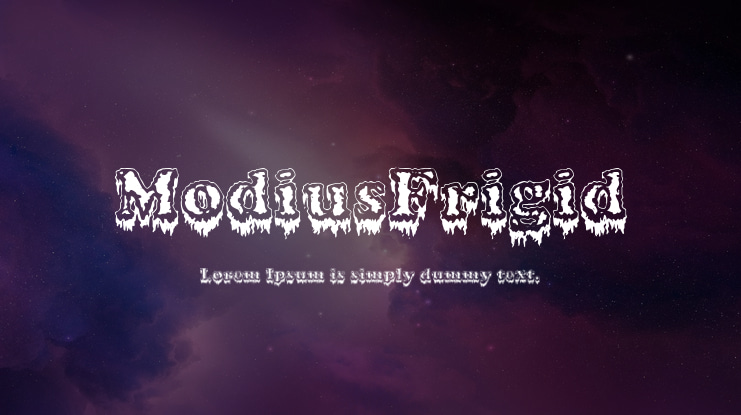 ModiusFrigid Font