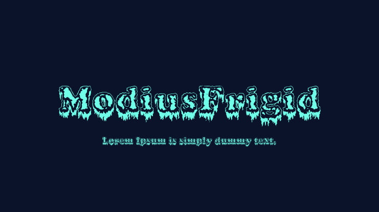 ModiusFrigid Font