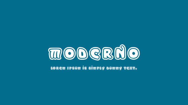 Moderno Font