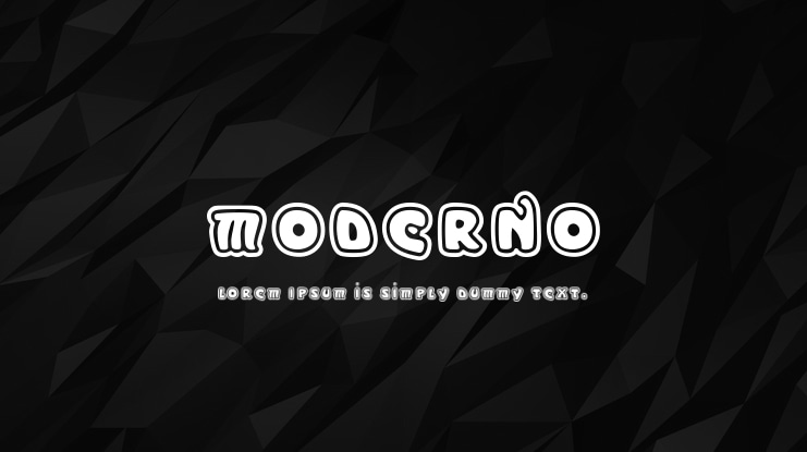 Moderno Font