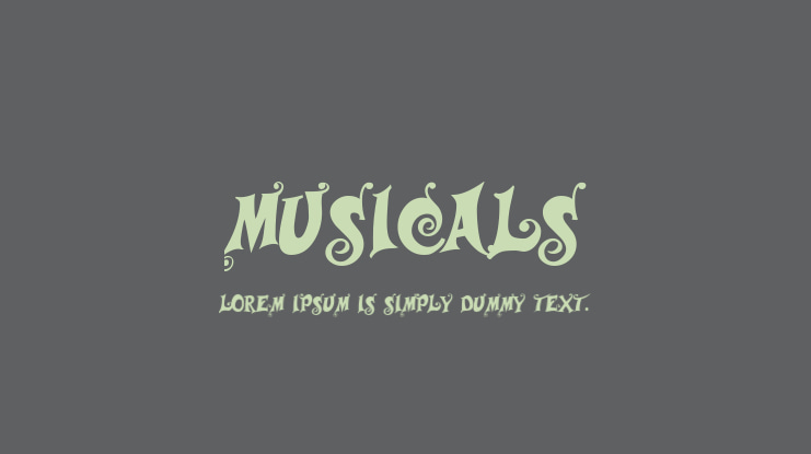 Musicals Font