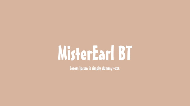MisterEarl BT Font
