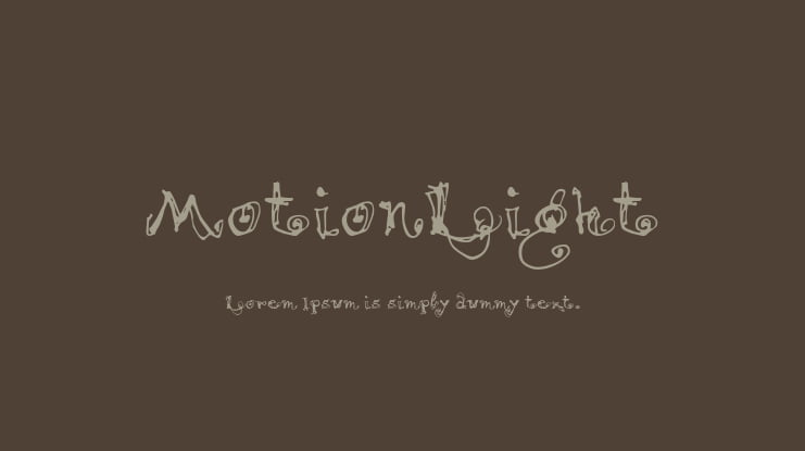 MotionLight Font