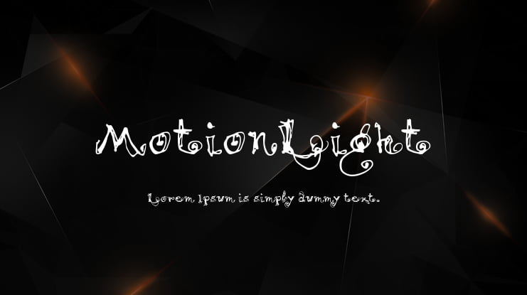 MotionLight Font