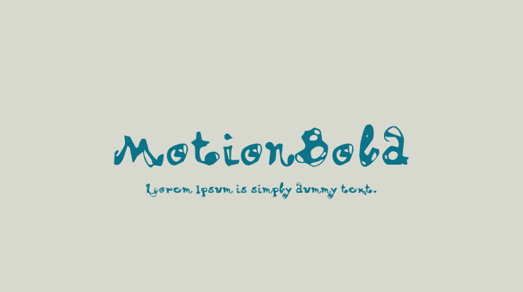MotionBold Font