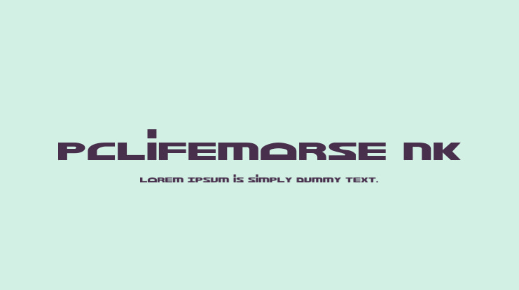 PCLifeMorse NK Font