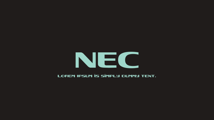 NEC Font