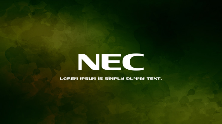 NEC Font