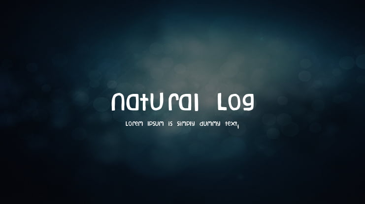 Natural Log Font